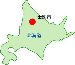 士別市の位置図