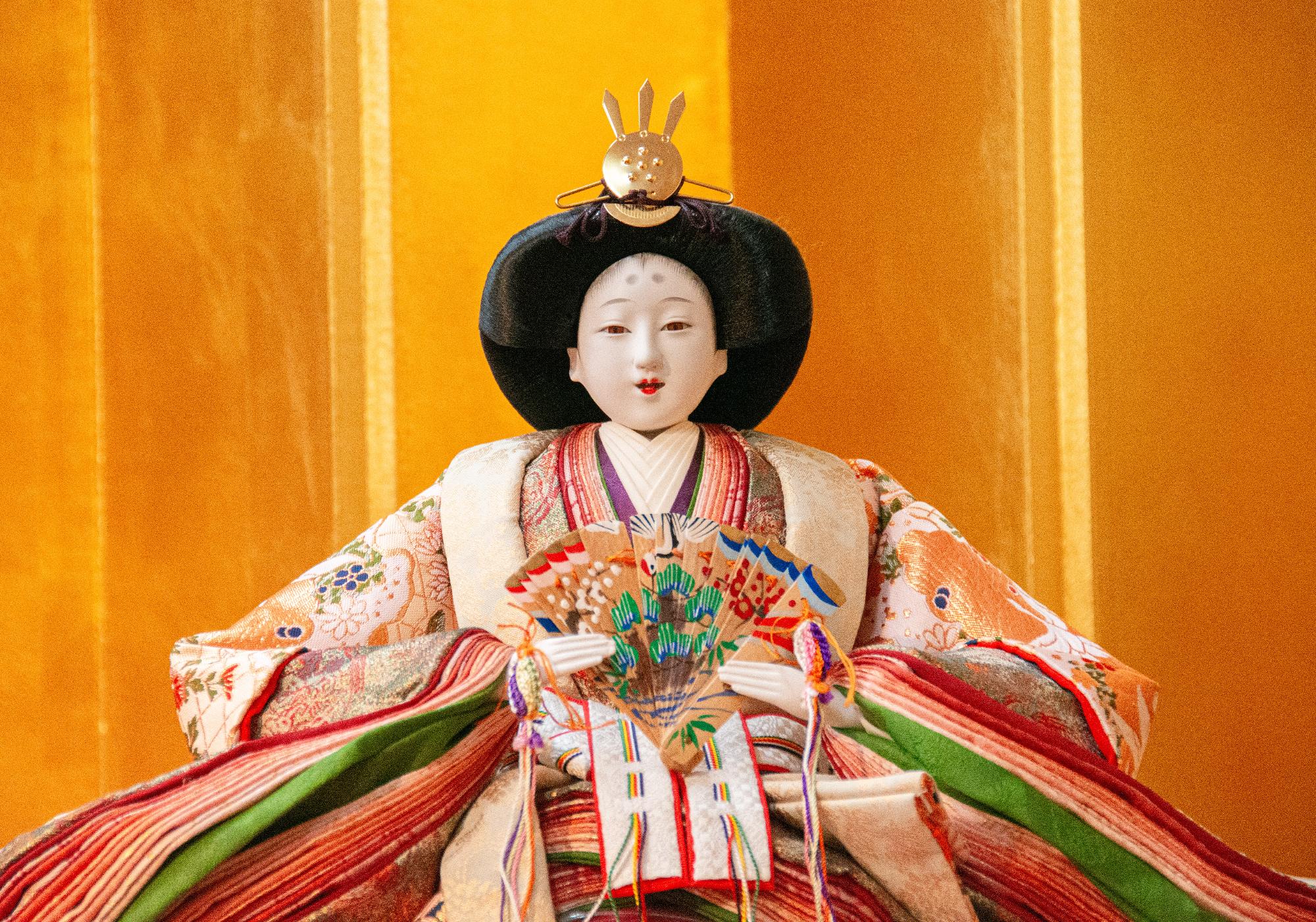 展示されているひな人形