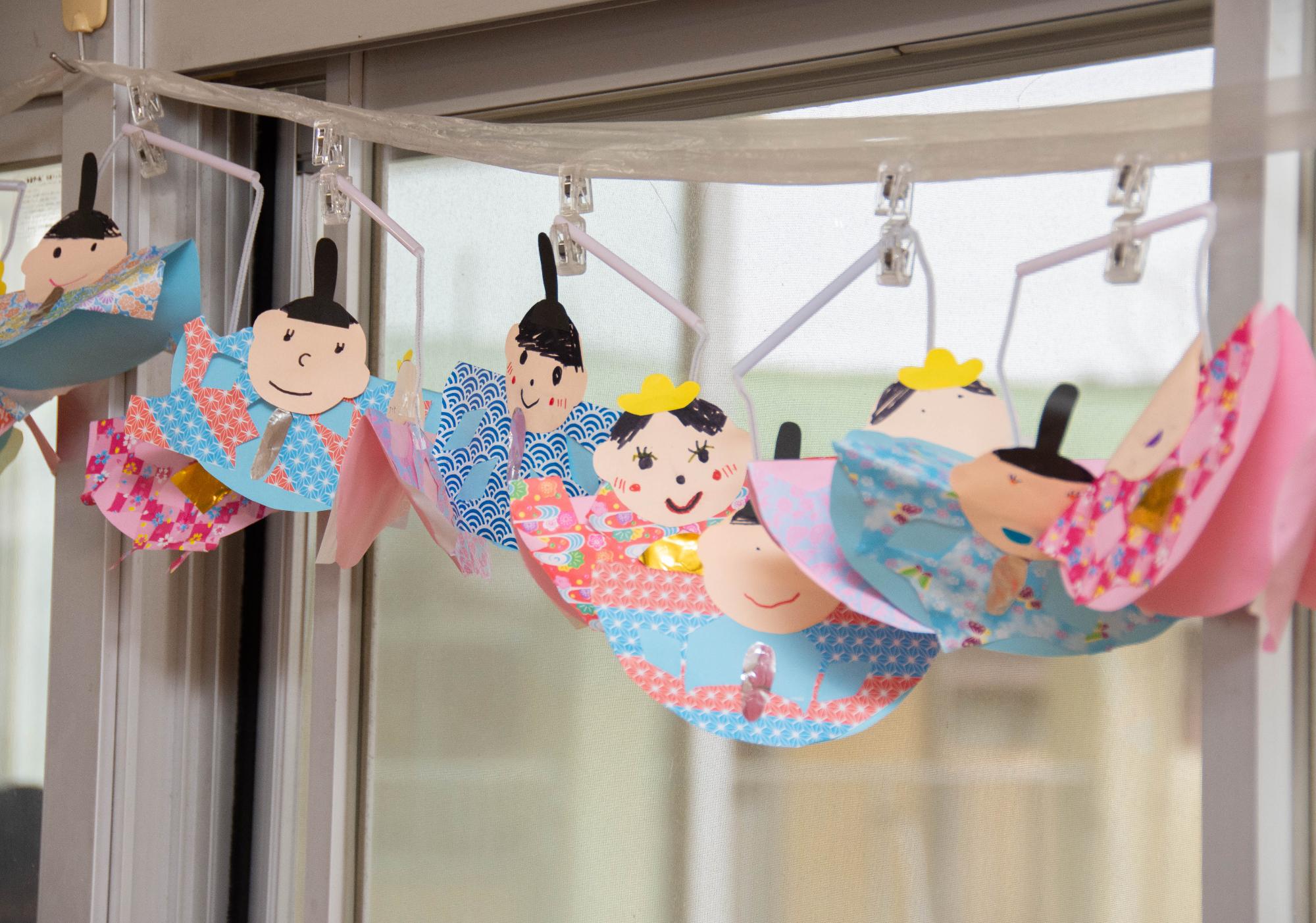 ひな人形をモチーフにした飾り
