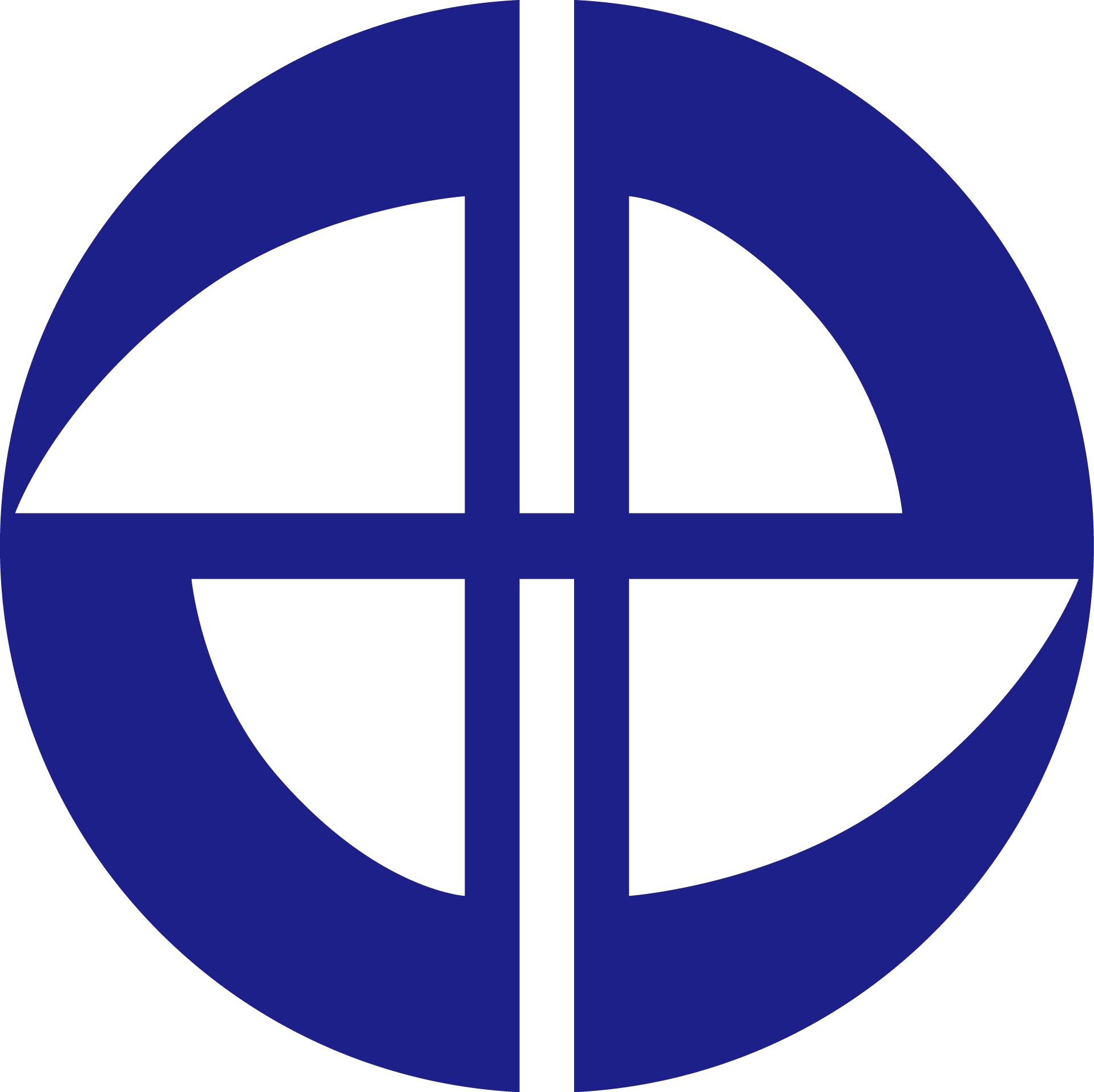 ひらがなの「み」の字を円く黒の円形で表したみよし市のシンボルマークのイラスト