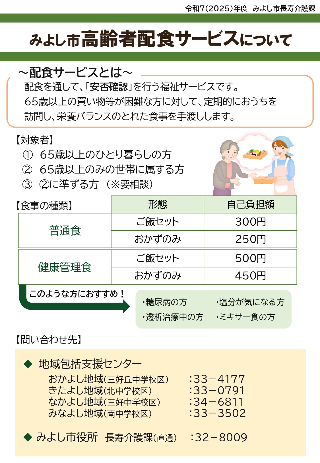配食チラシ