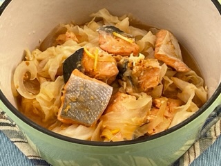 鮭とキャベツの重ね煮