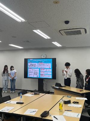 視覚障がい者チーム発表のようす