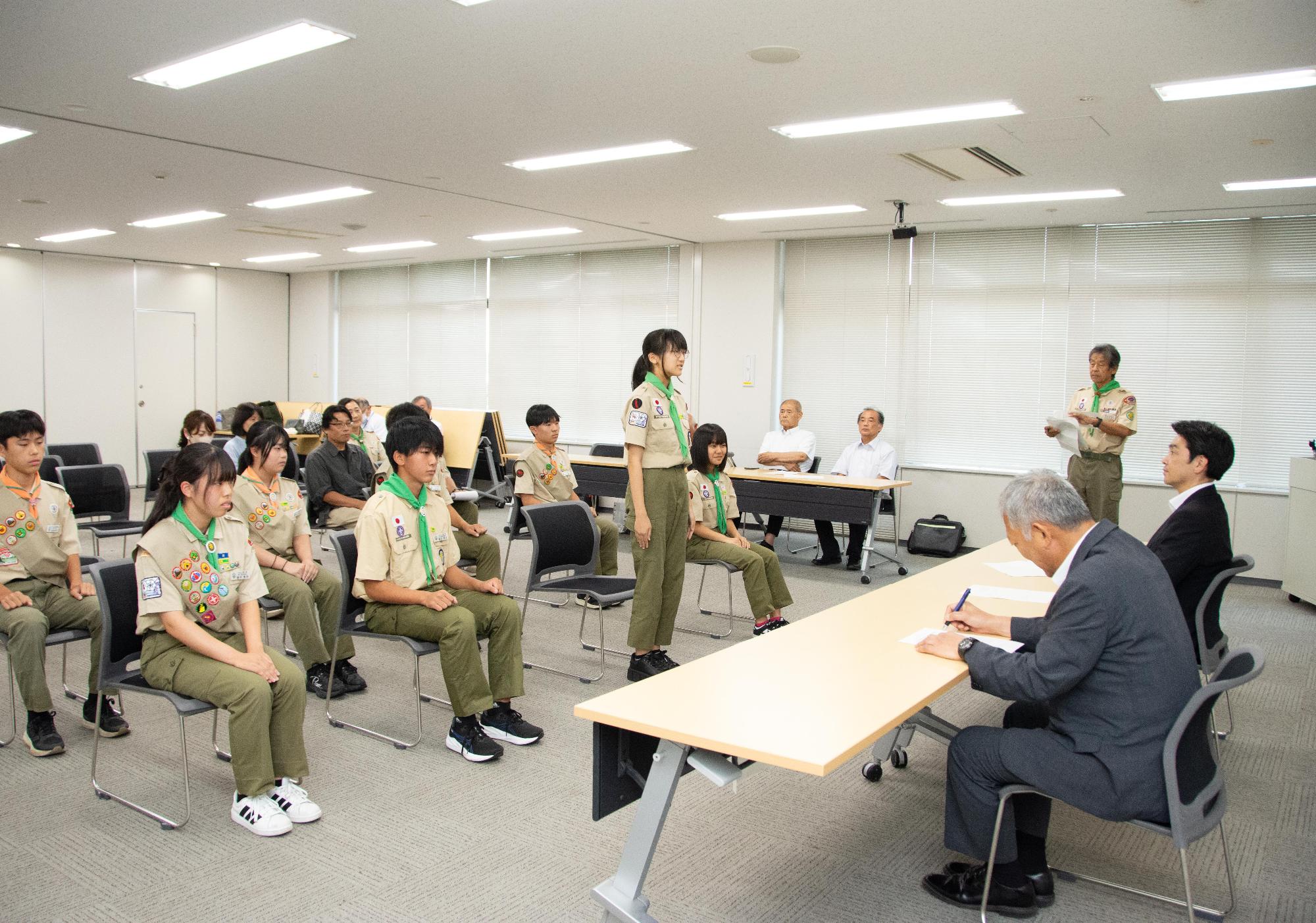 スピーチの様子