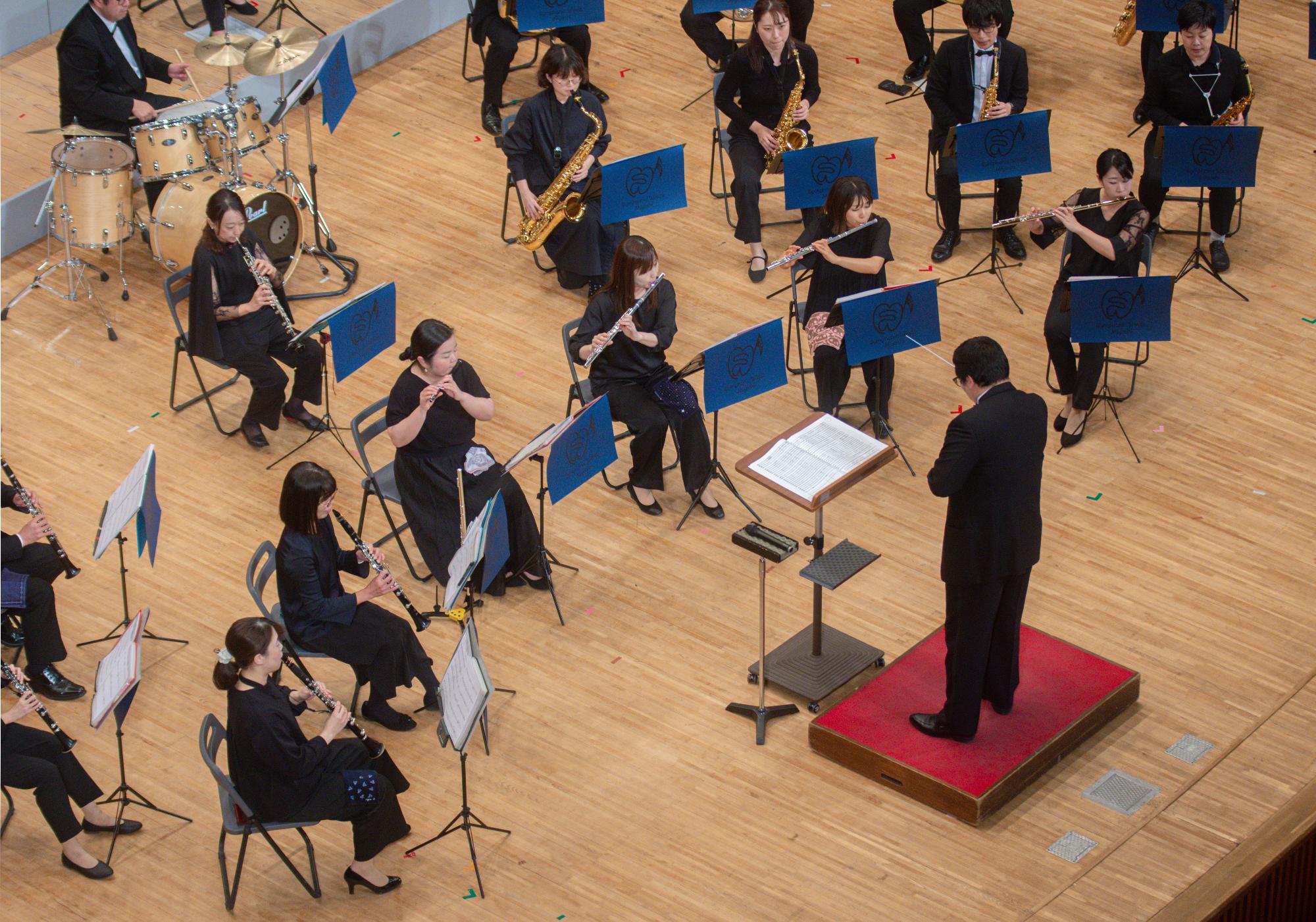 いろいろと大活躍のシンフォニックウィンズ。今年の演奏も素敵でした
