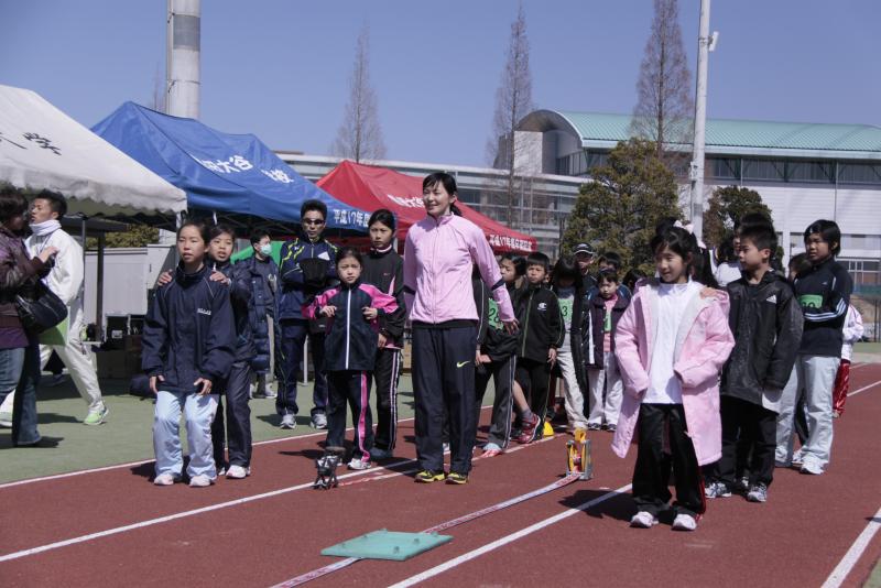 井村選手から走り幅跳びについて分かりやすく説明がされました