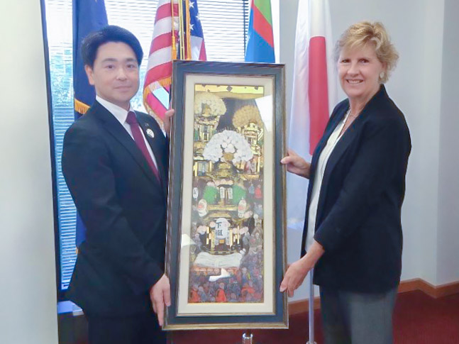 小山市長とメアリー・ファードン市長