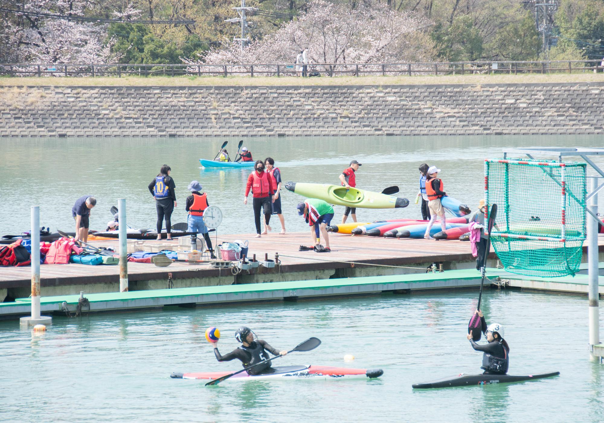 カヌー乗り場の様子