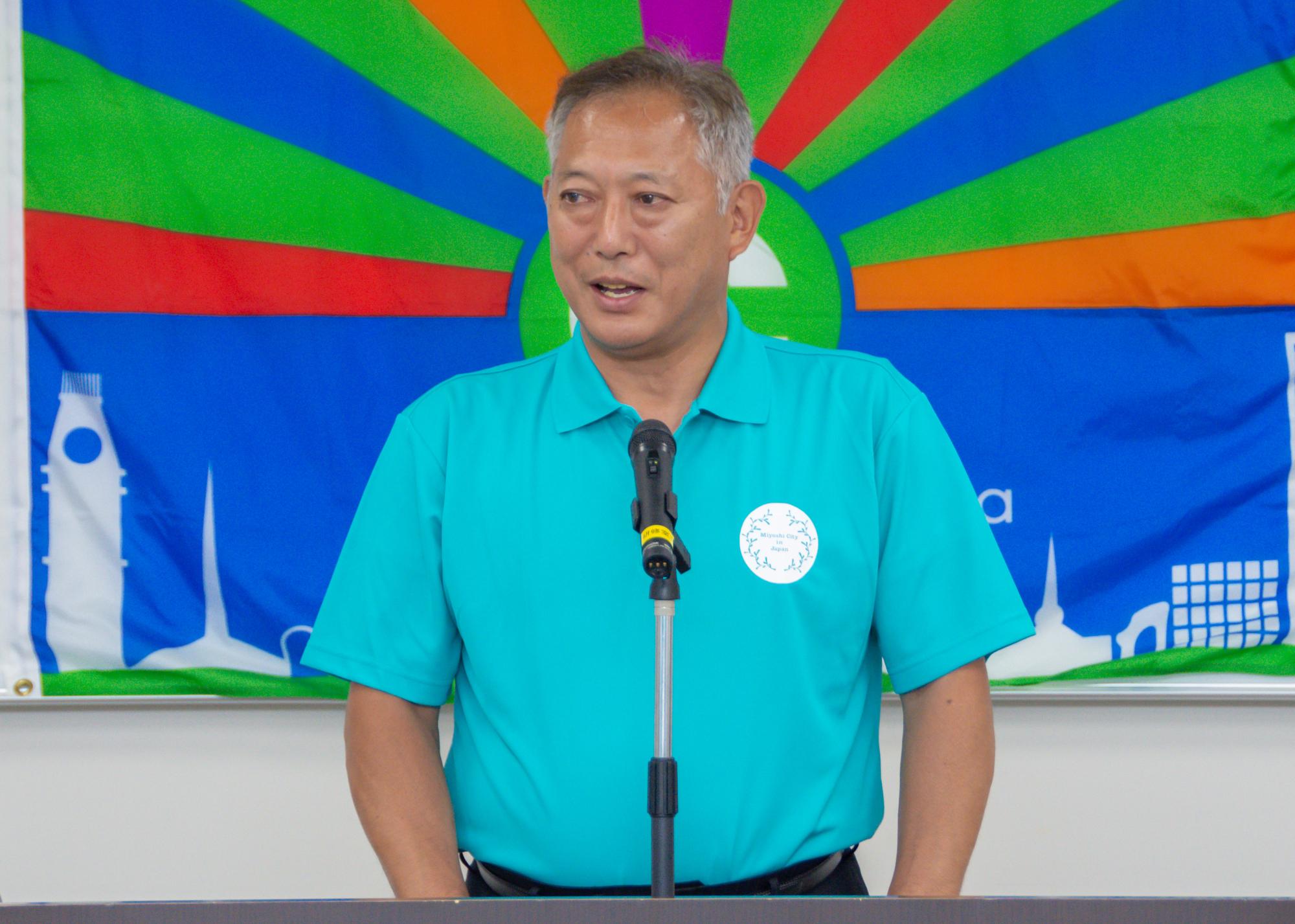 増岡教育長のあいさつ