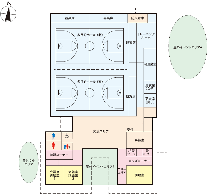 センター平面図