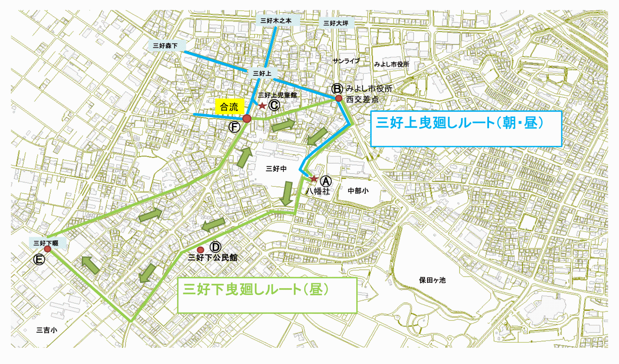 令和7年　秋の大祭　経路図