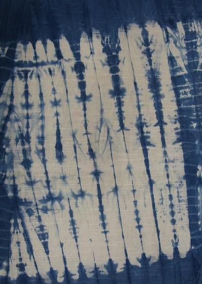 藍染め（手綱絞り）