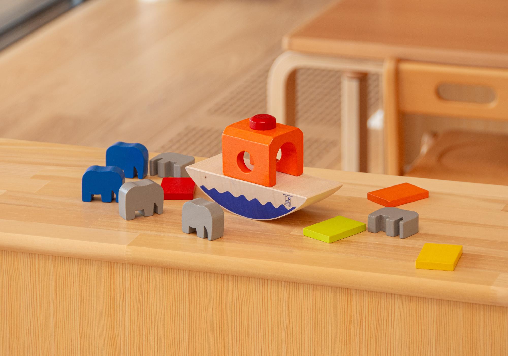 木のおもちゃの様子