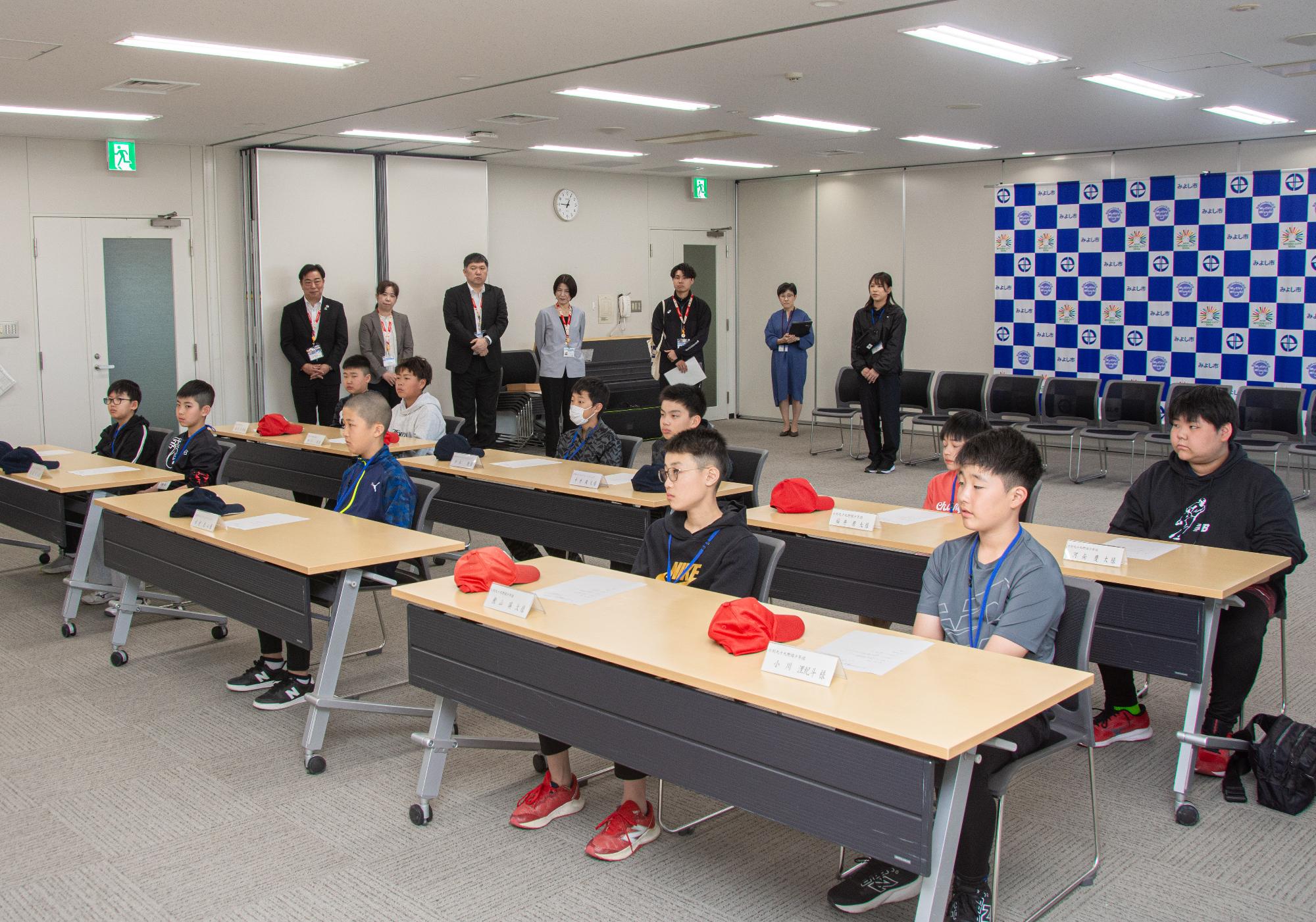 表敬訪問の様子