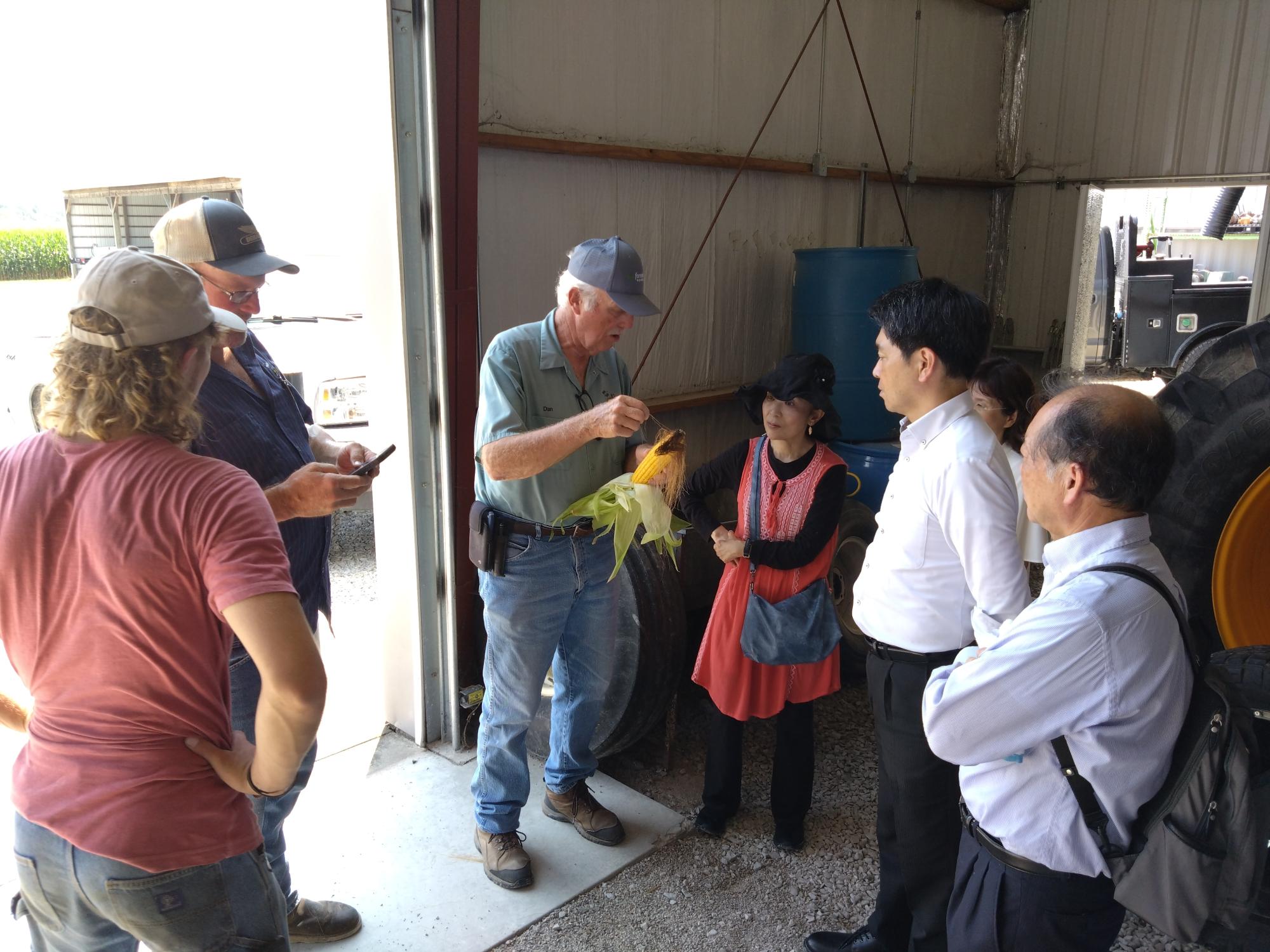 大規模農場の視察