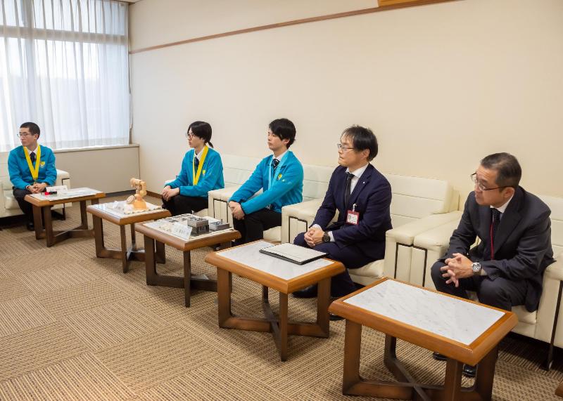 市長との歓談の様子